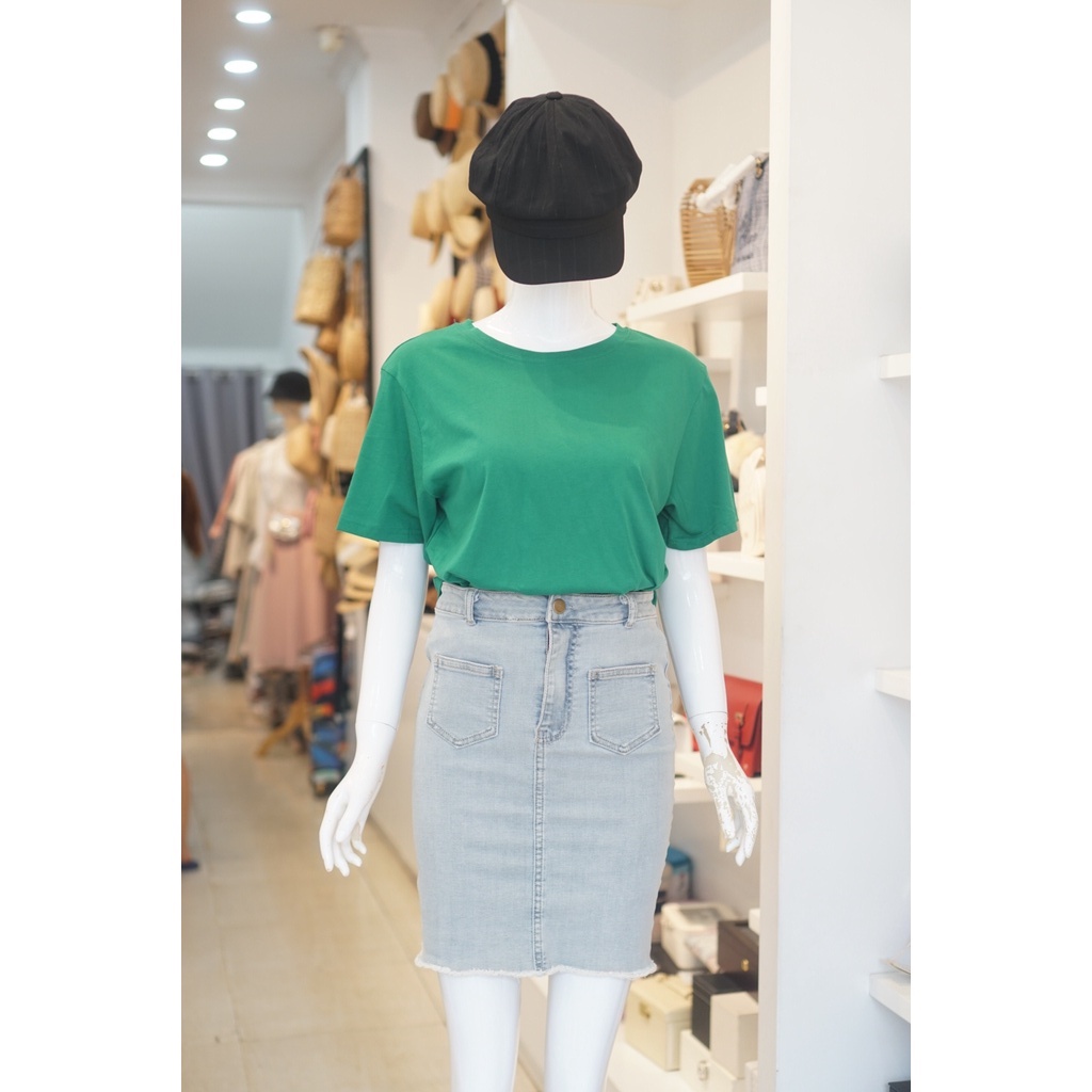 Áo phông trơn cotton 096 sale