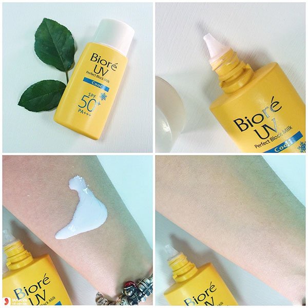Kem chống nắng Biore UV Dạng Sữa Sáng Mịn Da Perfect Protect Milk SPF50+