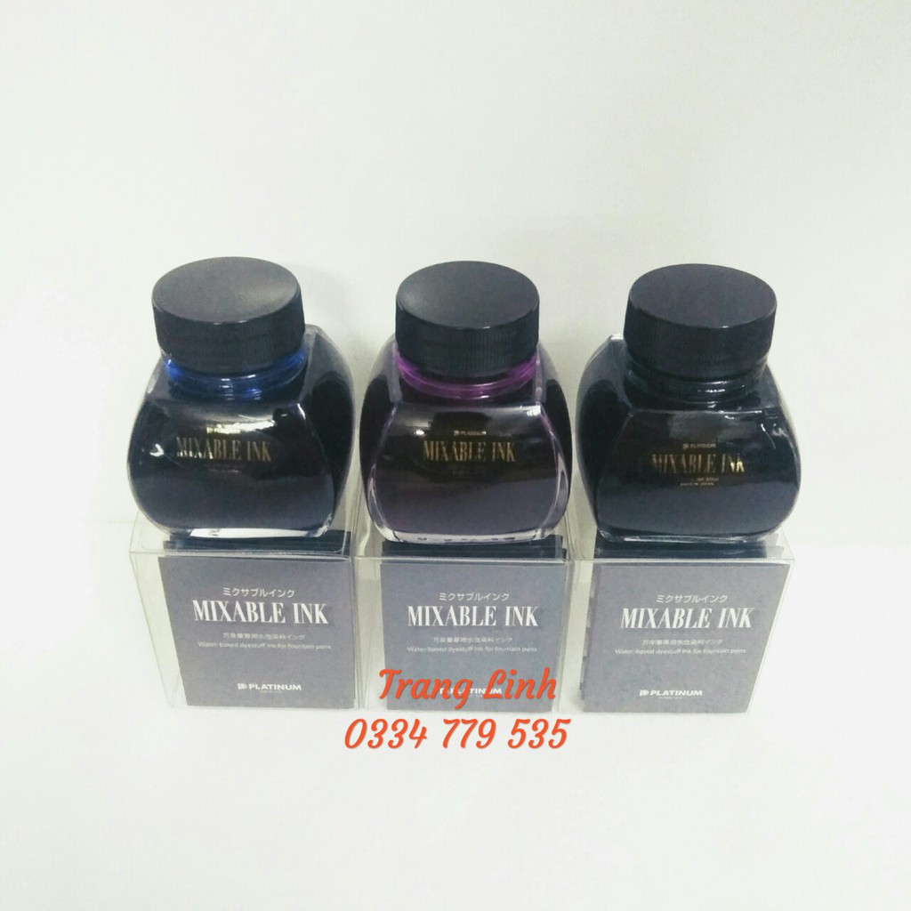 Mực bút máy Preppy nhật bản, hộp 60ml - Mực Preppy Platinum Japan - tranglinh