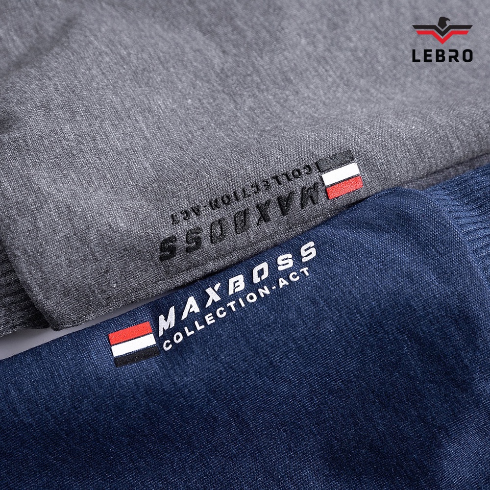 Bộ nỉ nam LEBRO co giãn thoải mái bền màu không bai xù, chất liệu Cotton USA cao cấp dày dặn thời trang BN01