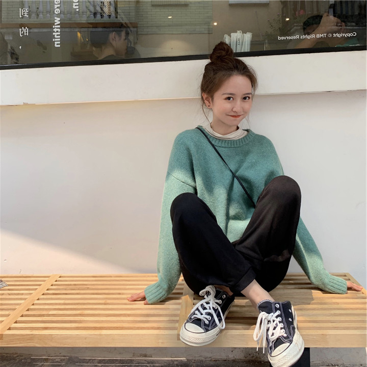 Áo sweater dáng rộng phong cách Hàn Quốc trẻ trung hợp thời trang dành cho nữ 2020 | BigBuy360 - bigbuy360.vn