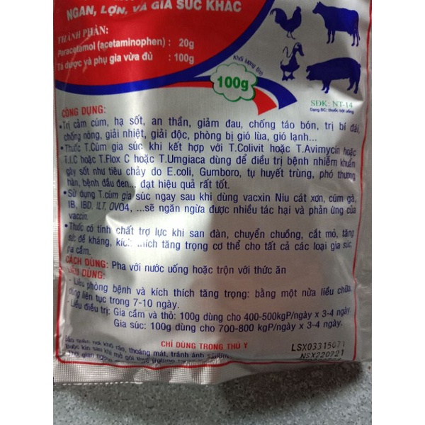T cúm gia súc thú y táo bón bí đái, cam cum, sô t lợn gà chọi đá, vịt ngan chó mèo chim dê thỏ trâu bò