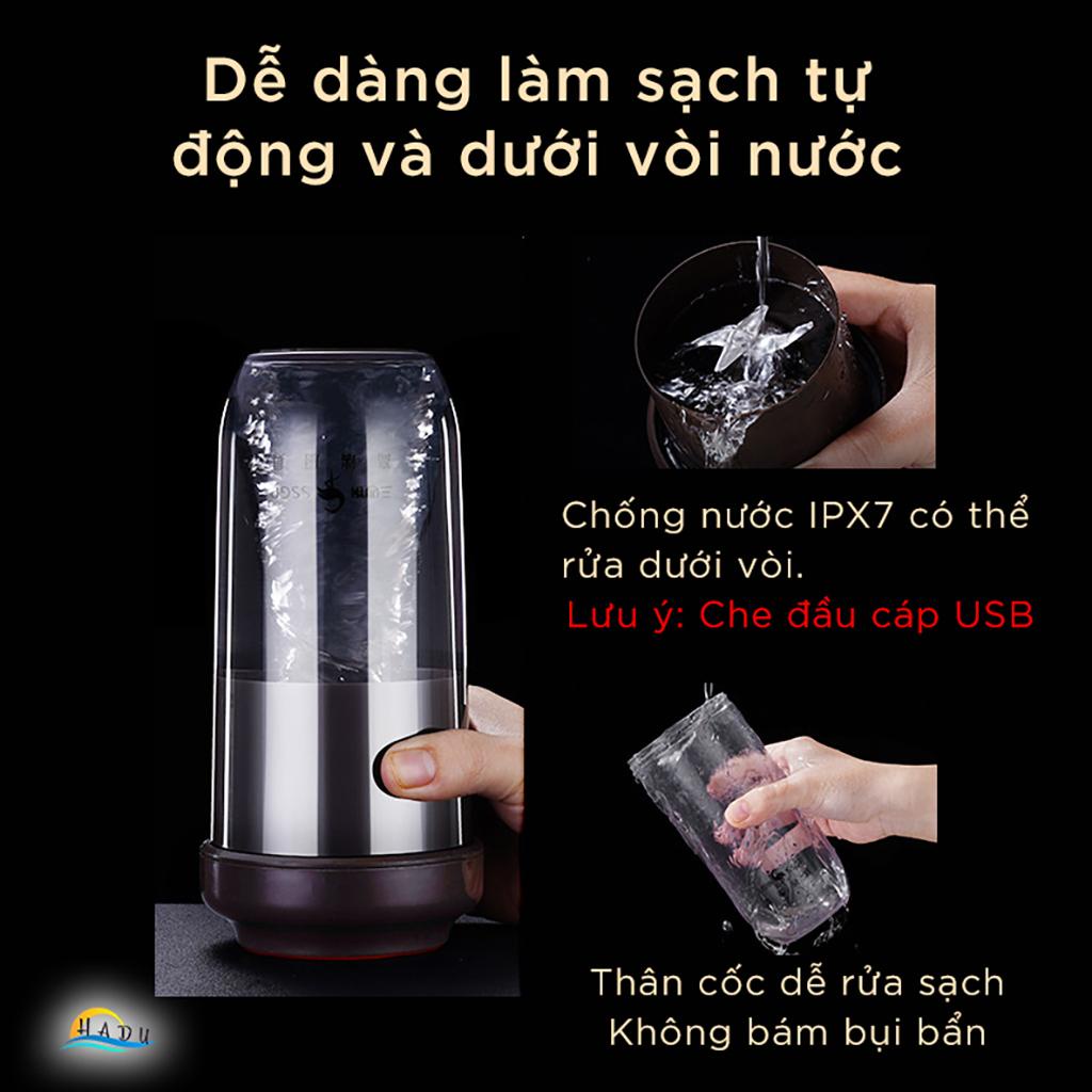 Máy Xay Sinh Tố Cầm Tay Mini 300ml Cao Cấp Sạc Điện Đạt Tiêu Chuẩn Chất Lượng Đức SSGP