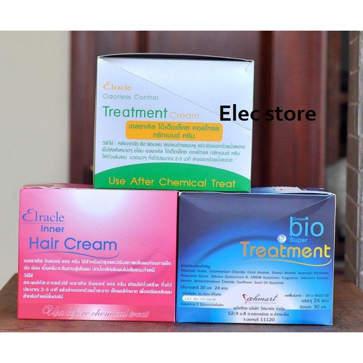 Hộp 24 túi Bio Super Treatment kem phục hồi tóc hư tổn Thái Lan (Đủ màu)