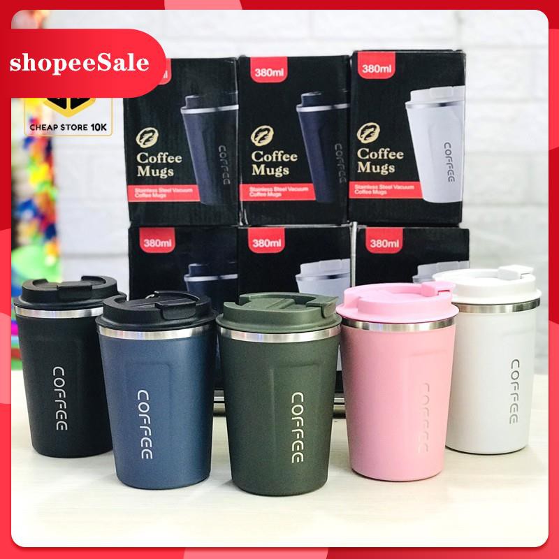 Cốc cà phê giữ nhiệt Coffee Holic 380m-510ml, ly cà phê, cốc giữ nhiệt, ly giữ nhiệt, bình giữ nhiệ