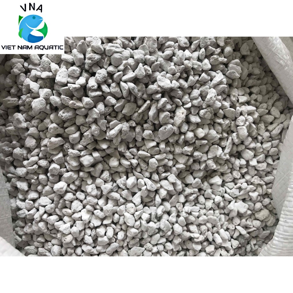 Nham Thạch Trắng - Đá Lông Vũ  Size hạt 2-4cm