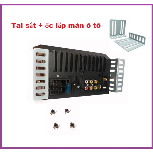 Bộ 2 pad đai sắt lắp màn hình ô tô, tai sắt,gía đỡ cho màn oto, xe hơi kèm 4 ốc.