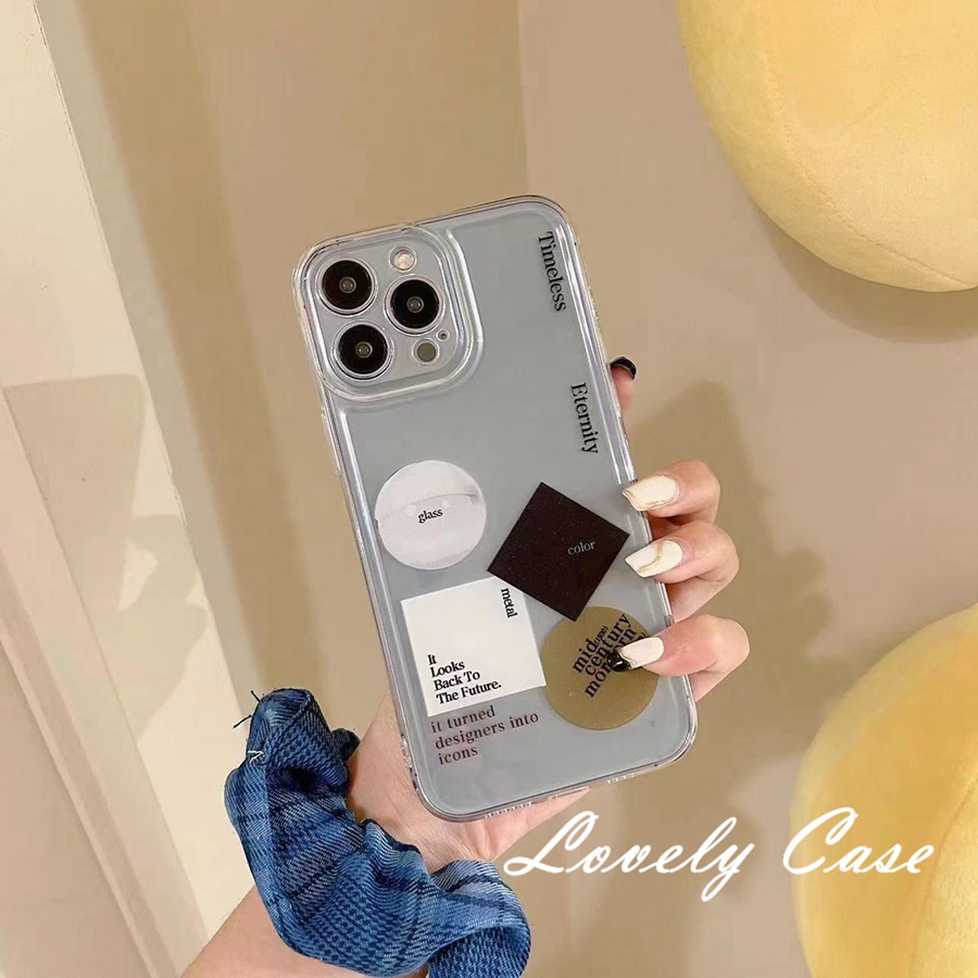 Ốp Điện Thoại Mềm Họa Tiết Đơn Giản Cho IPhone 14 13 12 11 Pro Max X XR Xs Max 8 7 6 6s Plus SE 2020