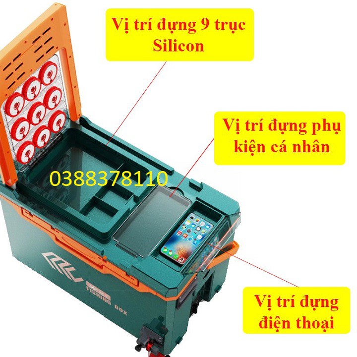 Thùng Câu Đài 32L, Chuyên Câu Cá Địa Hình