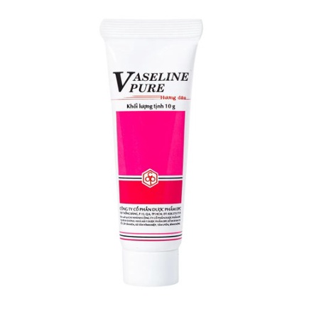 Tuýp dưỡng ẩm VASELINE PURE hương dâu – OPC  - làm mềm da chống khô môi, khô da