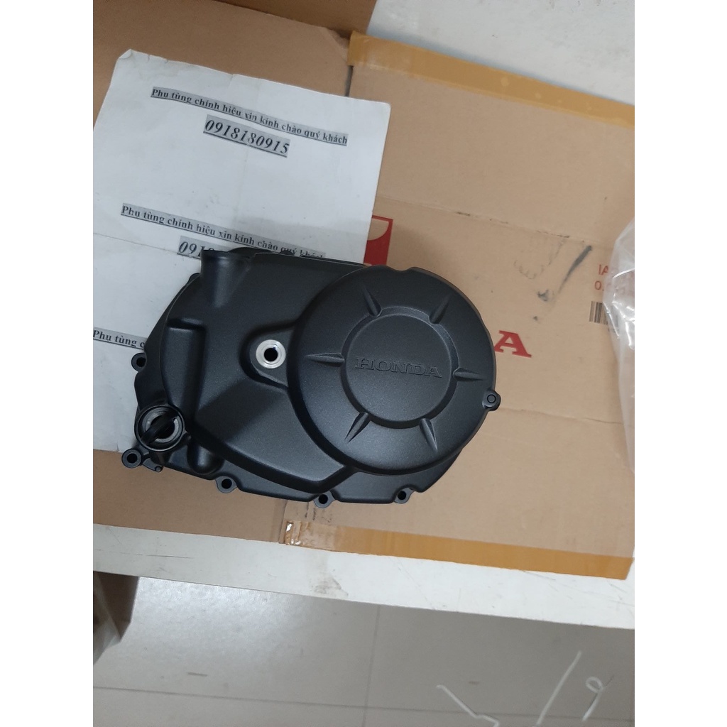 K09 Nắp máy phải năp bưởng côn wave anpha 110 wave a 2017-2023 màu đen mờ honda