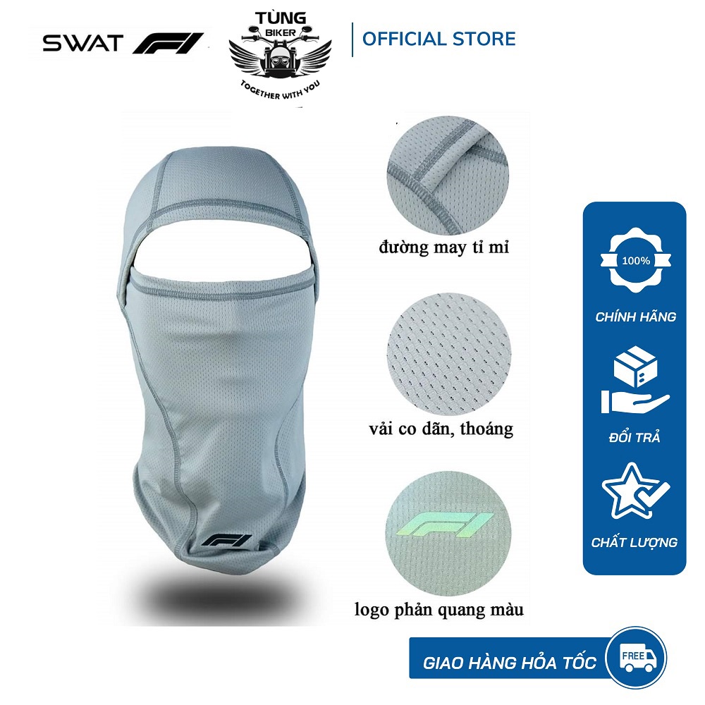 Khăn Trùm Bịt Mặt Chống Nắng Đi Phượt Xe Máy SWAT F1