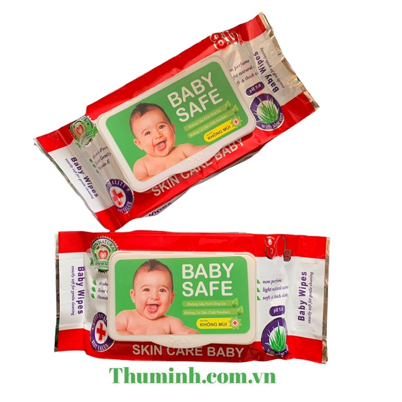 Khăn Ướt Baby Safe Không Mùi Bịch 80 Tờ