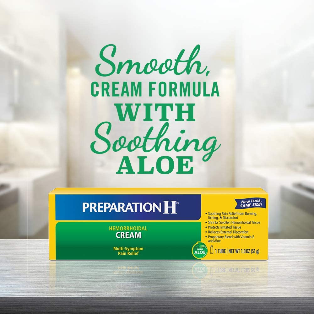 Kem bôi trĩ , Preparation H Hemorrhoidal Ointment 57g , PREPARATION H  ALOE 26g,tupe