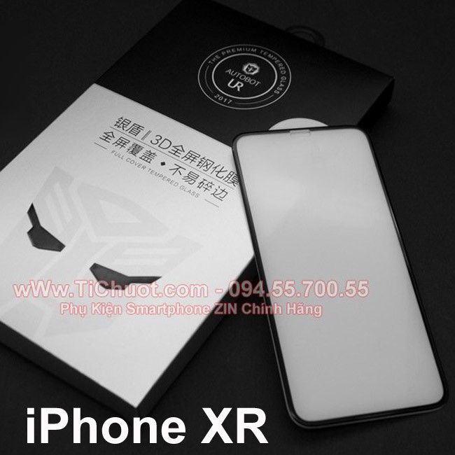 Kính CL iPhone 11/ XR Autobot UR FULL Trong suốt mỏng 0.2mm