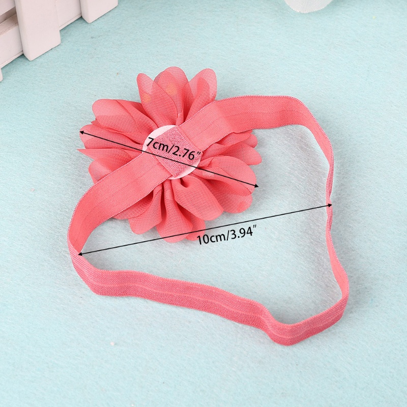 Set 10 Băng Đô Hoa Co Giãn Dành Cho Bé Gái Sơ Sinh Chụp Ảnh