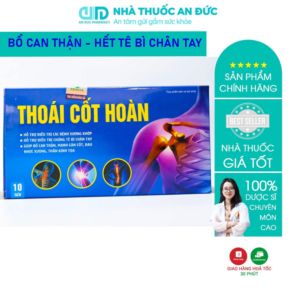 Xương Khớp Thoái Cốt Hoàn, Giảm Đau Nhức Xương Khớp, Đau Cổ Vai Gáy, Đau Lưng Gối, Thoát Vị Đĩa Đệm – Nhà thuốc An Đức
