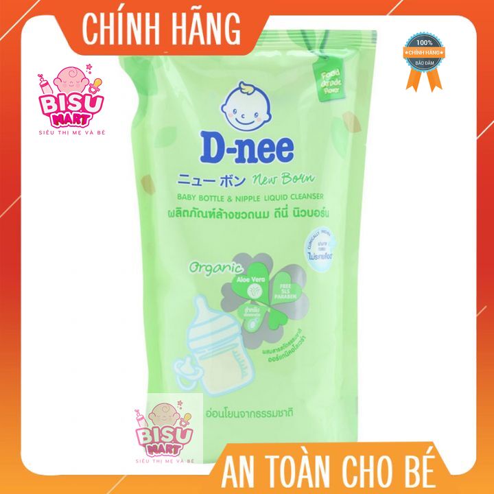 Nước rửa bình sữa, núm vú Dnee Organic TÚI 600ml