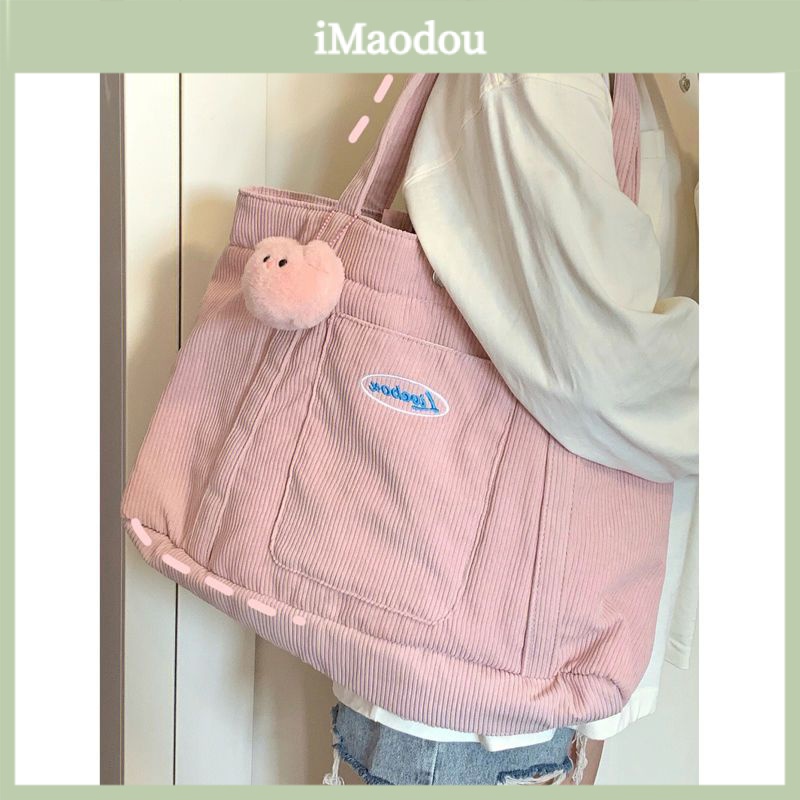 Túi Tote Đeo Chéo Vai Sức Chứa Lớn Đựng Máy Tính Thời Trang Cho Nữ Sinh