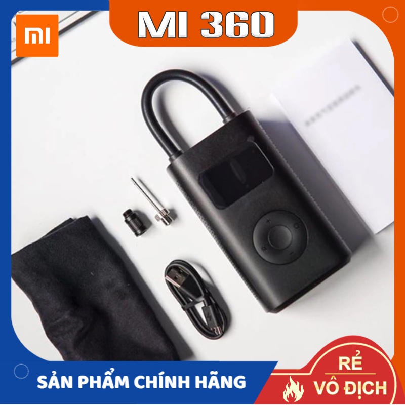 Máy Bơm Đa Năng Xiaomi Mi Portable Air Pump 1S ✅ Bơm Lốp Ô Tô, Xe Máy, Xe Đạp, Bóng✅ Hàng Chính Hãng
