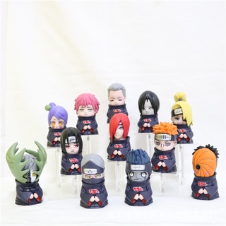 Bộ 12 mô hình naruto akatsuki 8-10 cm