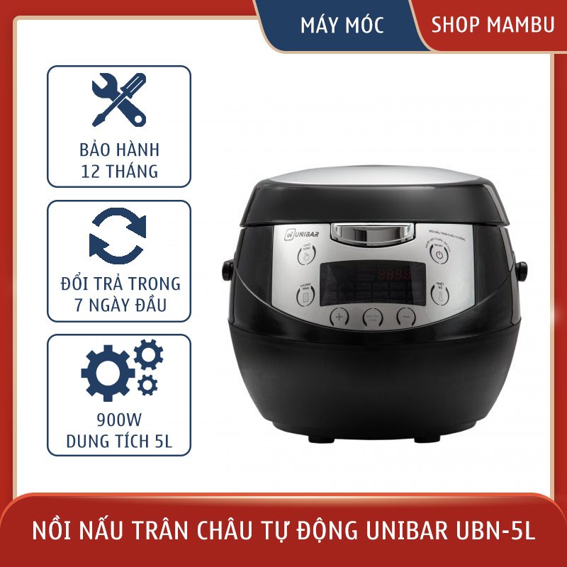 NỒI NẤU TRÂN CHÂU TỰ ĐỘNG UNIBAR 5L - Thiết bị máy móc pha chế