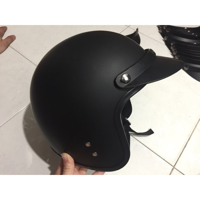 Nón bảo hiểm đi phượt damtrax có lưỡi trai - nón bảo hiểm đi phượt 3/4 đầu