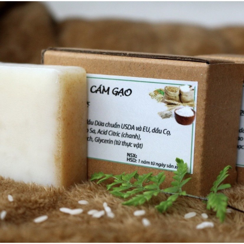 Xà Bông Cám Gạo Dưỡng Trắng Da, Loại Bỏ Mụn, Thâm, Thơm Cơ Thể, Hàng Việt Nam - 100% Làm Từ Thiên Nhiên | BigBuy360 - bigbuy360.vn