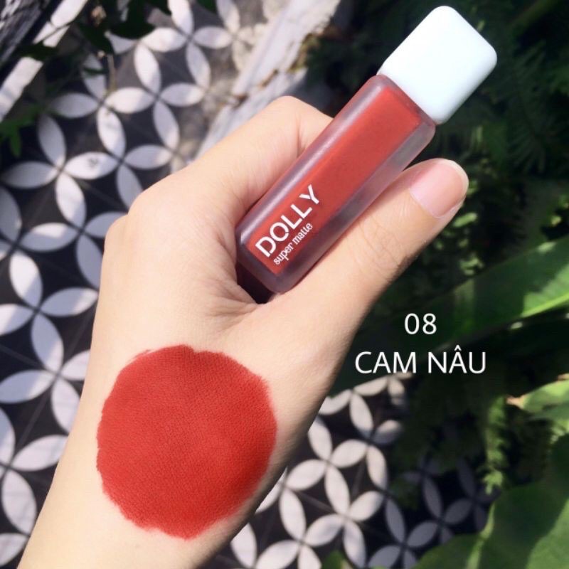 Son Lì Son Kem  DOLLY  MATTE Không Chì Cao Cấp Chính Hãng Màu <Cam Nâu> | BigBuy360 - bigbuy360.vn