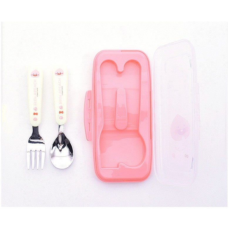 Bộ Hộp, Muỗng, Nĩa Cho Trẻ Từ 3 Tuổi LILFANT Little Friends Quiet Spoon Pork Case Set.