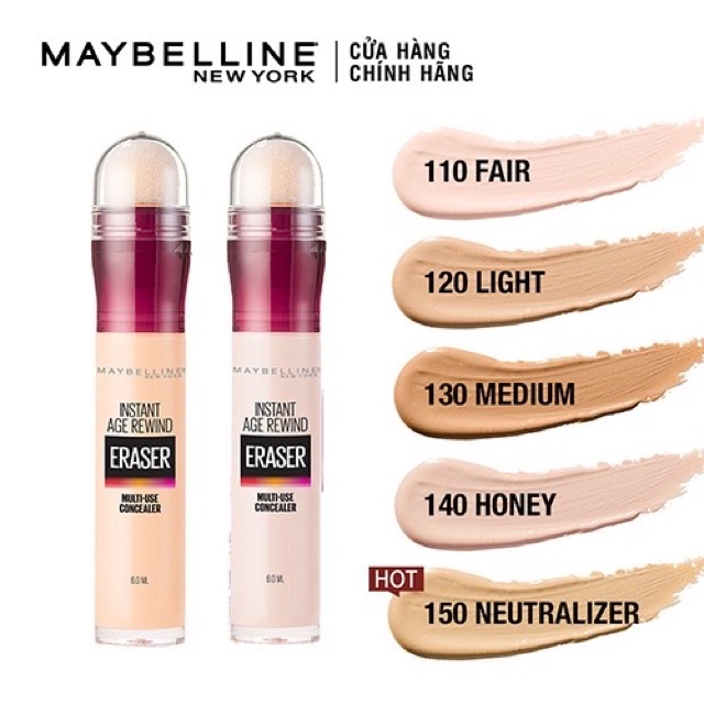 Bút cushion che khuyết điểm giảm quầng thâm Maybelline Instant Age Rewind 6ml | BigBuy360 - bigbuy360.vn