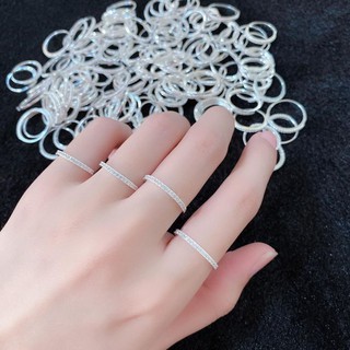Nhẫn Bạc Đính Đá💝FREESHIP💝Nhẫn Bạc Gắn Đá