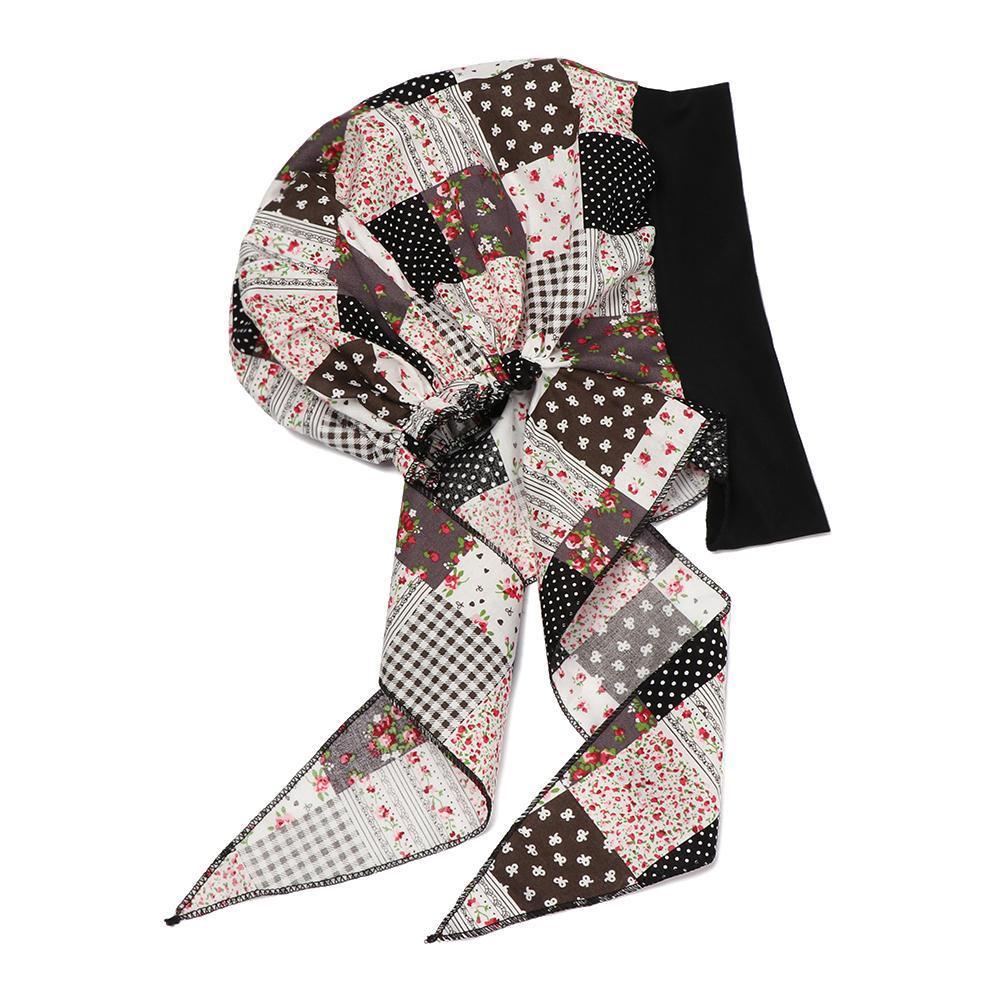 Khăn Trùm Đầu Thiết Kế In Chữ SOFTNESS Có Thể Điều Chỉnh