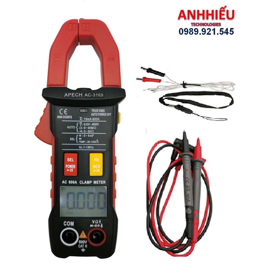 Apech AC-3169 ampe kìm thông minh APECH AC 3169