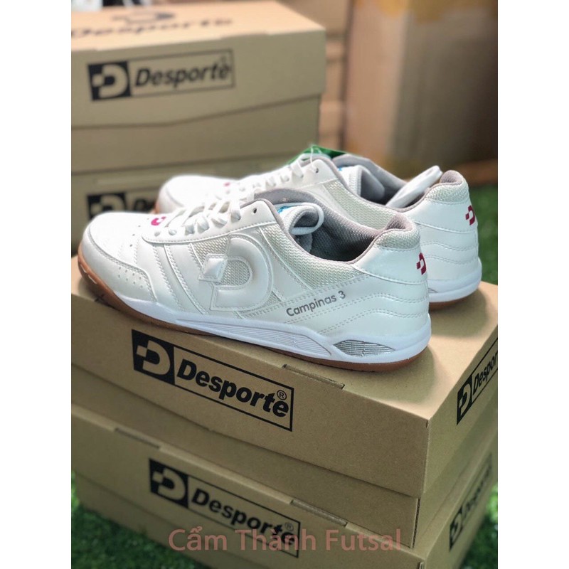 GIÀY ĐÁ BANH CHÍNH HÃNG DESPORTE CAMPINAS 3 WHITE