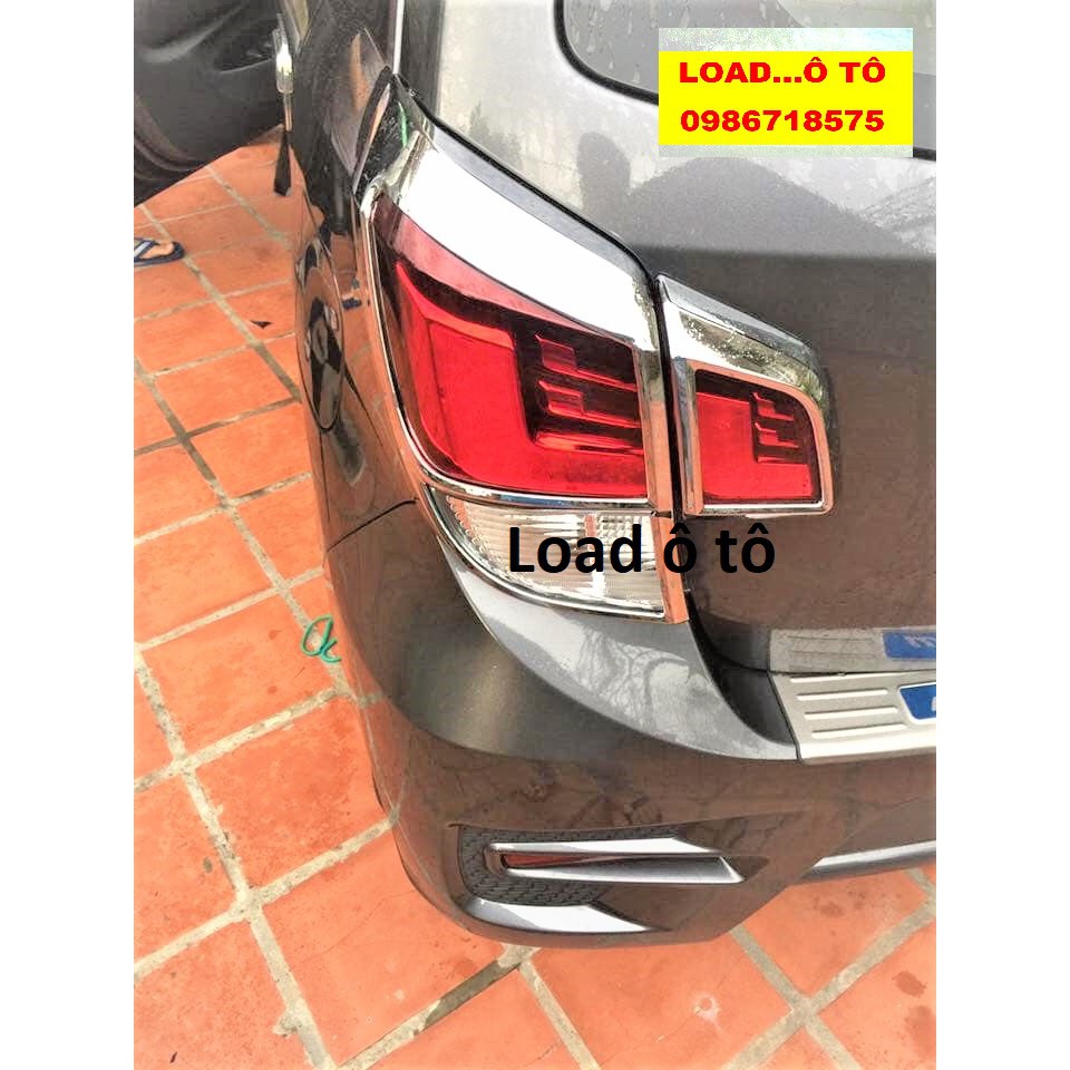Bộ Ốp Viền Đèn Pha Hậu Xe Toyota Wigo Nhựa ABS Mạ Crom Sáng Bóng, Sẵn Keo Dán 3M