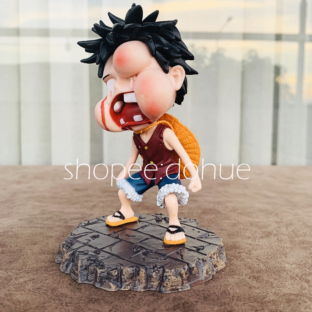 Mô Hình Monkey Luffy One Piece Bị Đấm Sưng Mặt (ảnh thật)