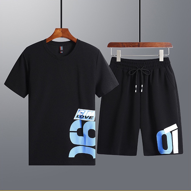 Bộ Quần Áo Nam Nữ Thể Thao Unisex Áo Thun Quần Short Họa Tiết Chữ FIM LOVE 9 Thời Trang Zenkonam MEN QA 154