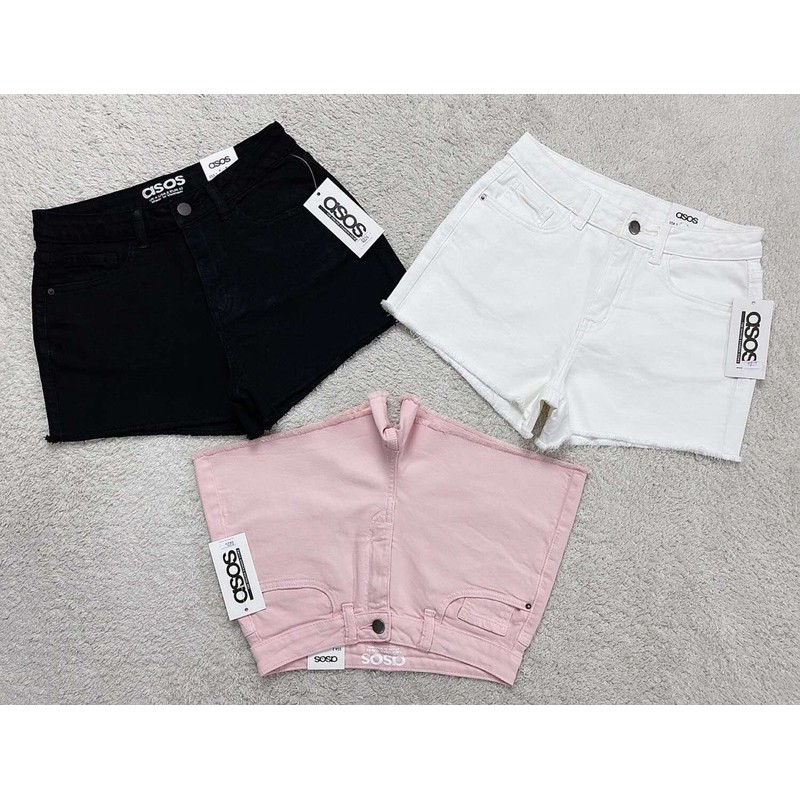 Quần short tua lai màu