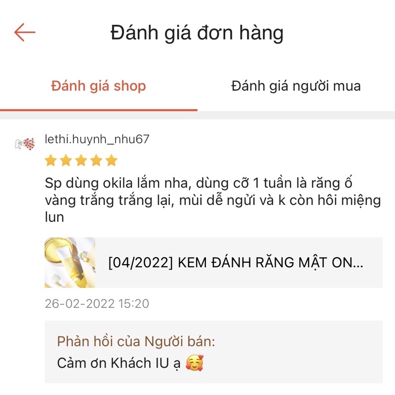 [06/2022] KEM ĐÁNH RĂNG MẬT ONG TRUE ISLAND HONEY BEE