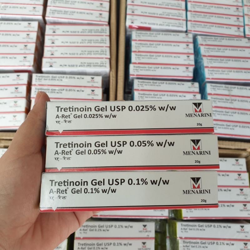 Gel dưỡng giảm mụn, chống lão hóa da Tretinoin Aret Ấn Độ 20g
