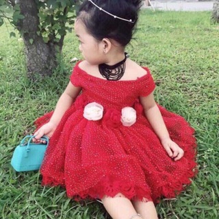 Đầm bệt vai sang trọng