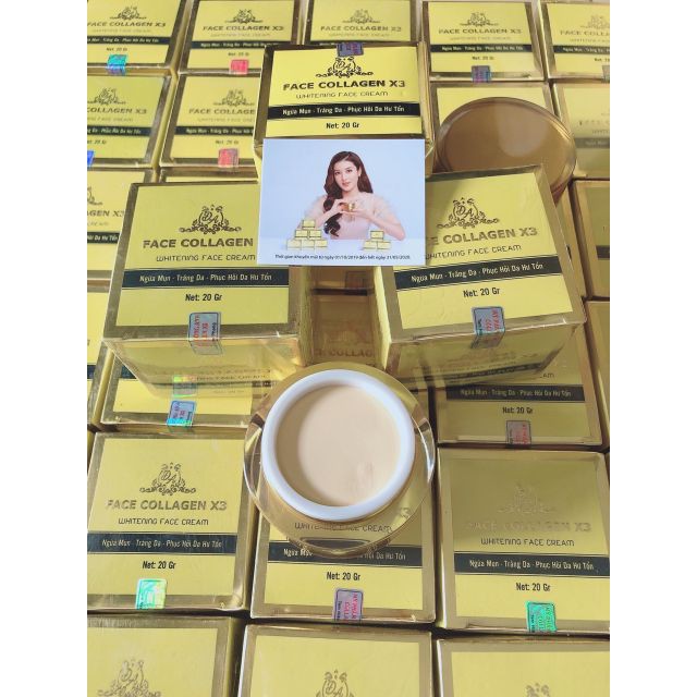 KEM FACE COLLAGEN X3 làm TRẮNG HỒNG MỊN MÀNG _CAM KẾT CHÍNH HÃNG