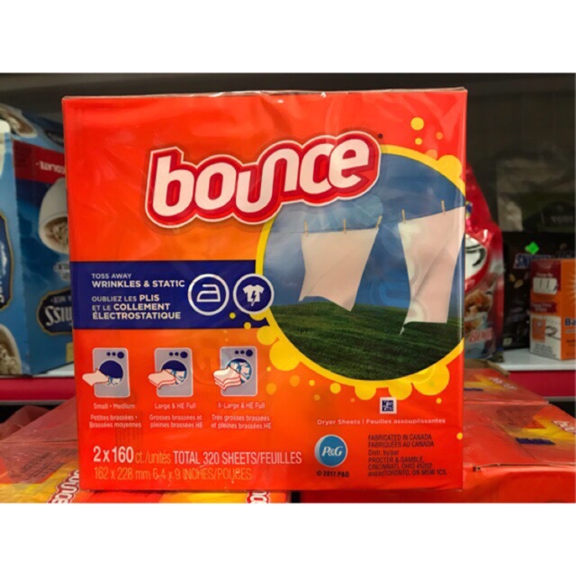 Giấy thơm Bounce Mùi Việt kiều “ đặc biệt 160 tờ Canada mẫu mã mới