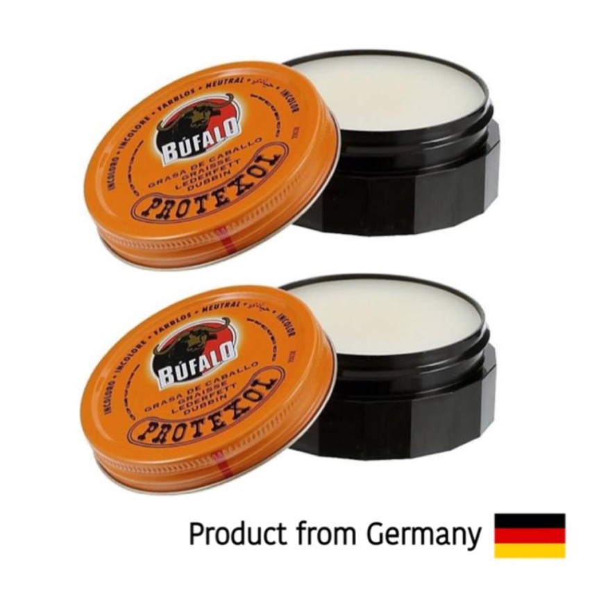 BUFALO Dubbin Buffalo​ Dầu Cá Voi Nourishes Và Giày Da Mịn 75 Ml. (2 lọ)