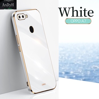 Ốp điện thoại viền thẳng chính xác bảo vệ camera sang trọng cho OPPO A5S A7 A12