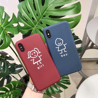 Ốp Lưng cặp in hình cặp đôi ngộ nghĩnh cho IPhone 6Plus | IPhone 7Plus - Ốp dẻo su mịn