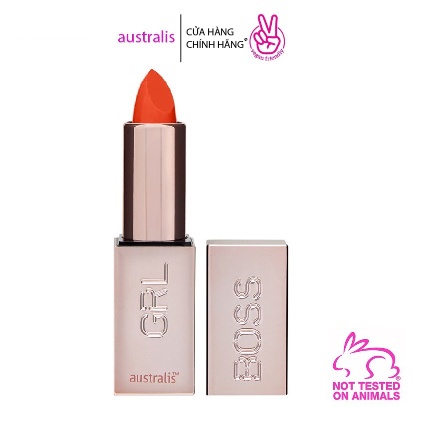 Son Lì Dạng Thỏi Dưỡng Môi - GRLBOSS Satin Lipstick  AUSTRALIS