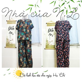Bộ Lanh Lụa dài dành cho bà, mẹ, phụ nữ trung niên - cực mát cho ngày Hạ Chí