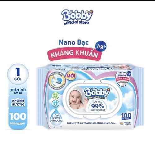 khăn ướt Bobby 100 miếng